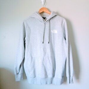 North Face Vintage Gray Hoodie with Original Logos